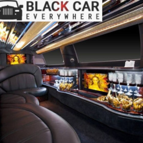 Interior of luxury stress limo - limousine