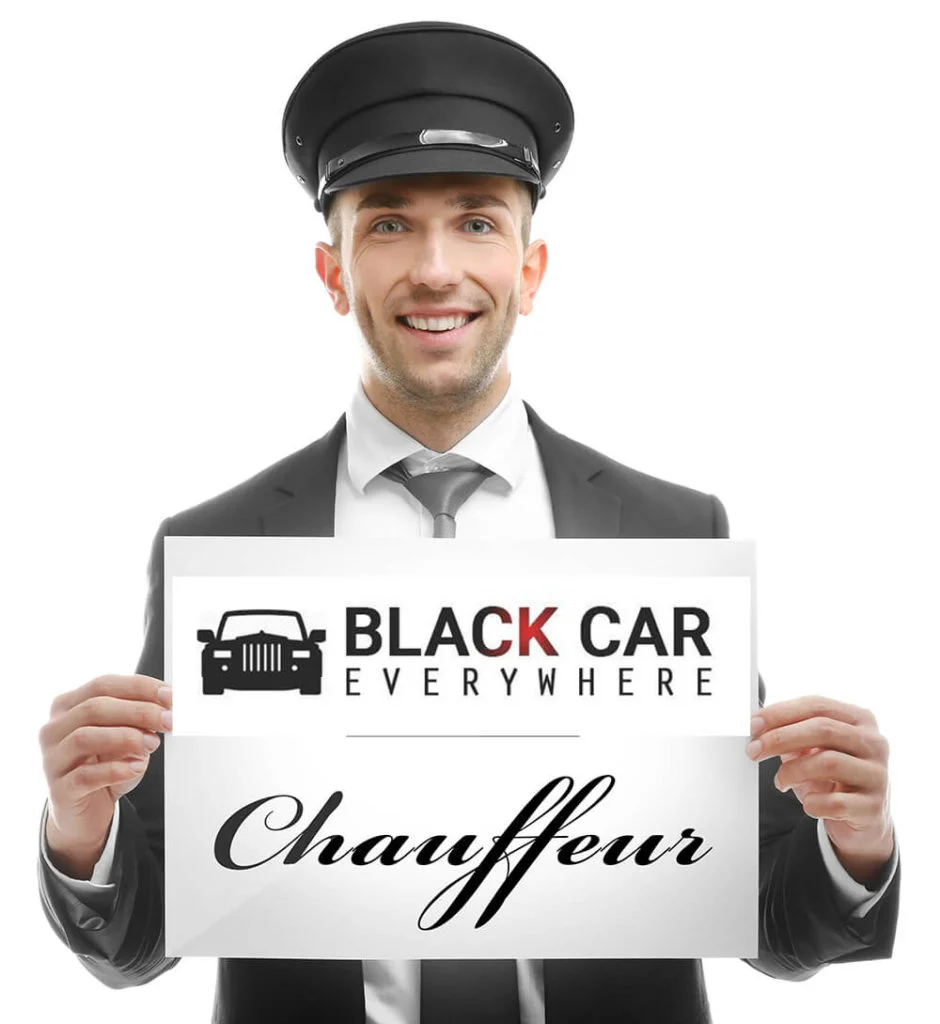 chauffeur Holding Sign