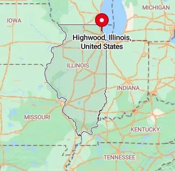 map of highwood, Illinois