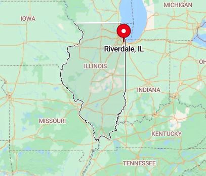 Map of Riverdale, Illinois, United States