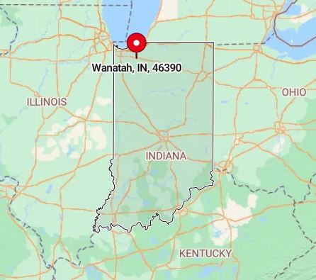 Map of Wanatah, Indiana