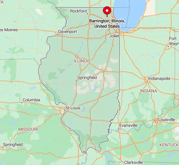 Map of Barrington, Illinois, United States